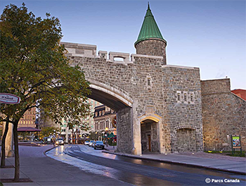 The fortifications surrounding Old Québec